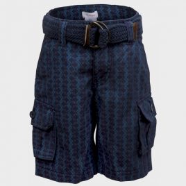 Joe Fresh Belted Shorts in amazing patterned Navy Colour